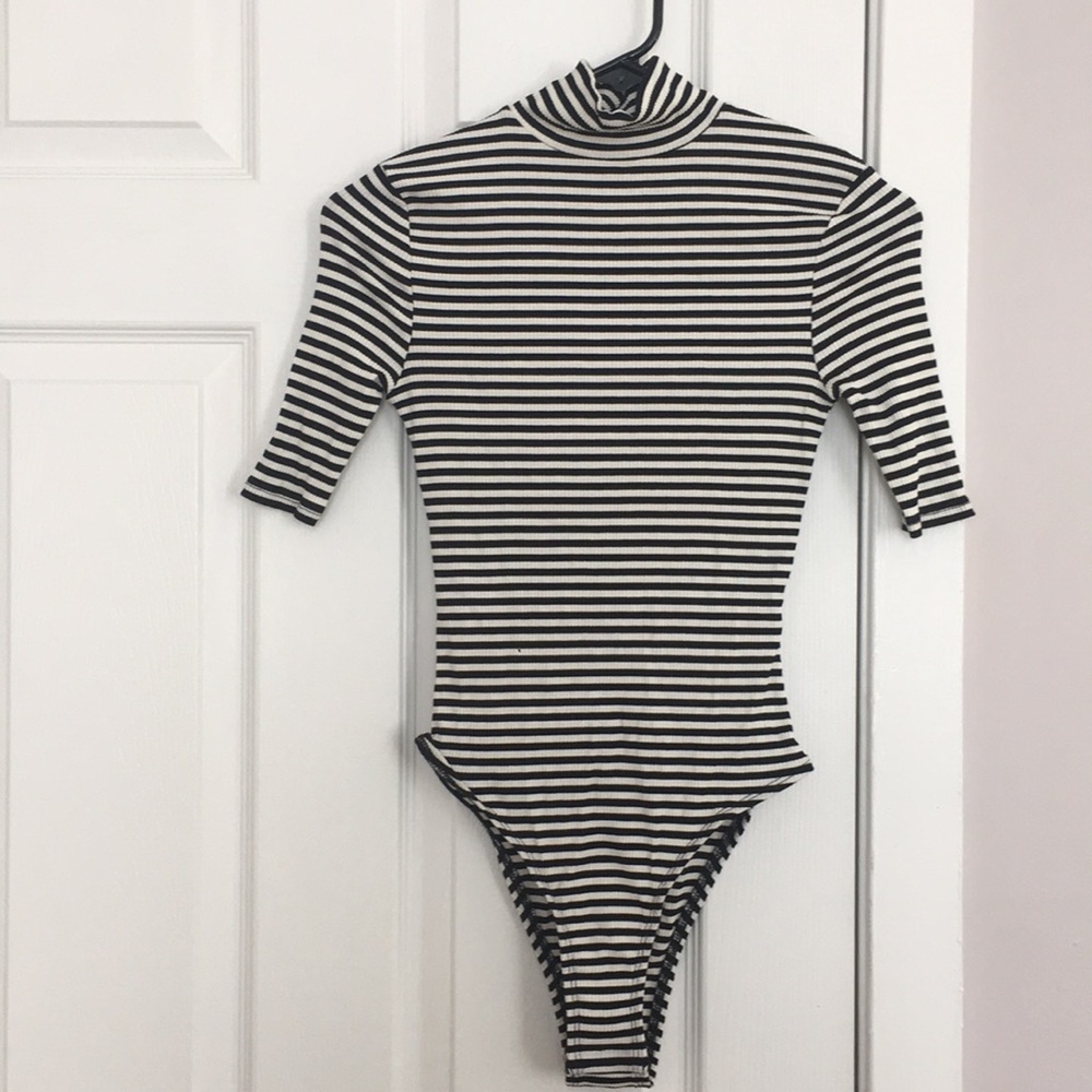 NWOT striped topshop leotard
